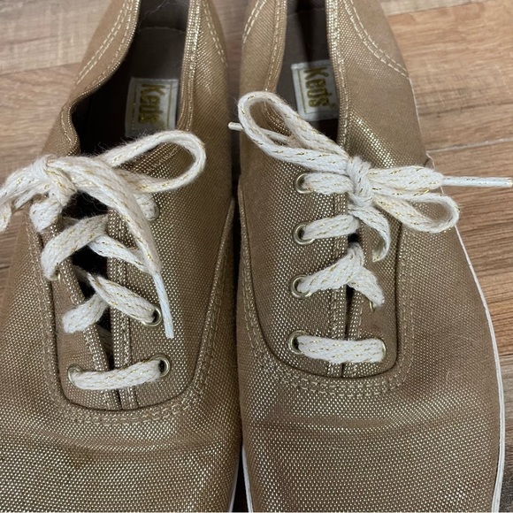 Keds metallic gold sneakers Taylor Era style - Picture 4 of 7